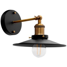 APPLIQUE MURALE APP184-1W PORTO BLACK