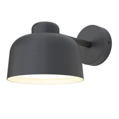 Applique murale Batley LED intégrée 800lm 15.5W IP44 GoodHome gris anthracite