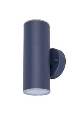 Applique murale bidirectionnelle Candiac LED intégrée 760lm 8.6W IP44 GoodHome gris anthracite