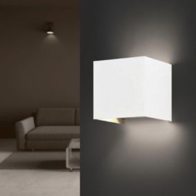 Applique Murale Blanche LED 12W IP54 Carré - Blanc Chaud 2300K - 3500K - SILAMP