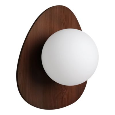 Applique murale bois foncé G9 Ø20cm Eglo, Castrovido