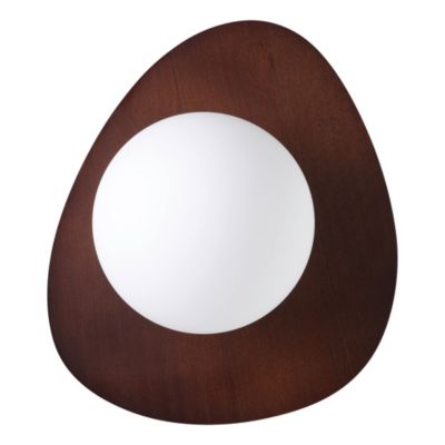Applique murale bois foncé G9 Ø20cm Eglo, Castrovido