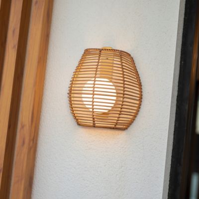 Applique murale Bossa dimmable LED intégrée coloris naturel 900lm 9w IP54 blanc chaud New Garden