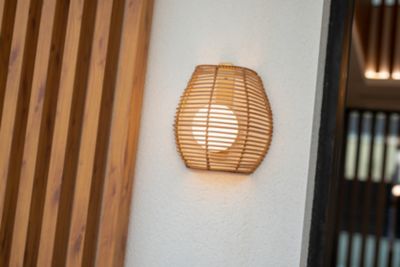 Applique murale Bossa dimmable LED intégrée coloris naturel 900lm 9w IP54 blanc chaud New Garden
