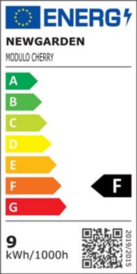 Applique murale Bossa dimmable LED intégrée coloris naturel 900lm 9w IP54 blanc chaud New Garden
