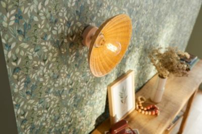 Applique murale Calanques E27 IP20 ⌀31,5cm rotin Corep