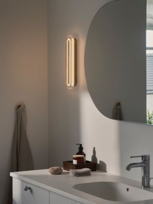 Applique murale Cavara  PMMA Laiton ,  H. 35 - IP44 - LEDModule /  Nordlux Intérieur