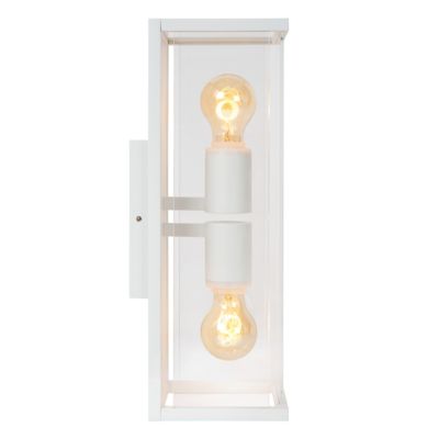 Applique murale CLAIRE en métal avec 2xE27 - Blanc - Lucide