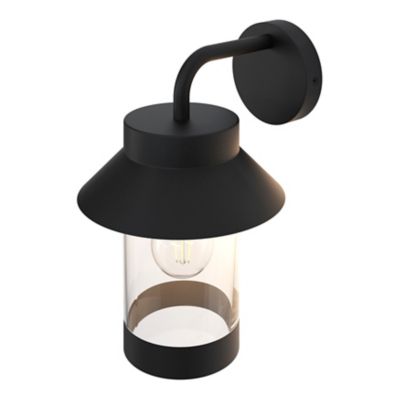 Applique murale d'extérieur descendante Caprera noir E27 25W IP44 GoodHome