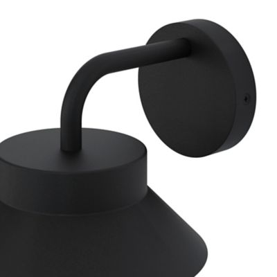 Applique murale d'extérieur descendante Caprera noir E27 25W IP44 GoodHome