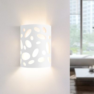 Applique murale d'intérieur NETTLIFE pour couloir - Éclairage vers le haut et vers le bas - Design moderne - E14