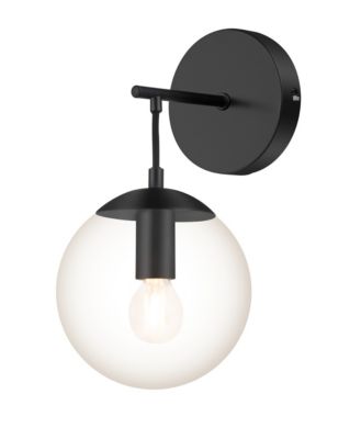 Applique murale Dacite E14 10W L.15xH.29xP.18cm noir GoodHome