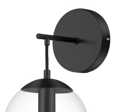 Applique murale Dacite E14 10W L.15xH.29xP.18cm noir GoodHome