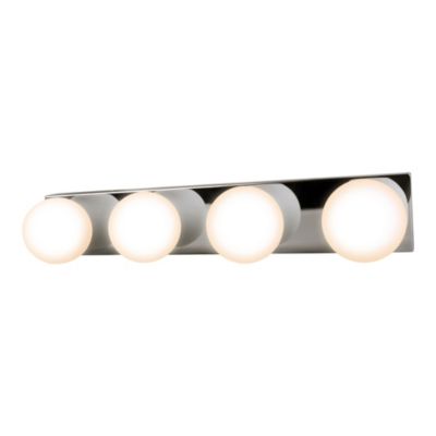 Applique murale de salle de bain Dorres 4 lumières G9 4.2W IP44 GoodHome argent