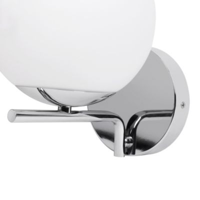 Applique murale de salle de bain Dorres E14 40W IP44 GoodHome argent