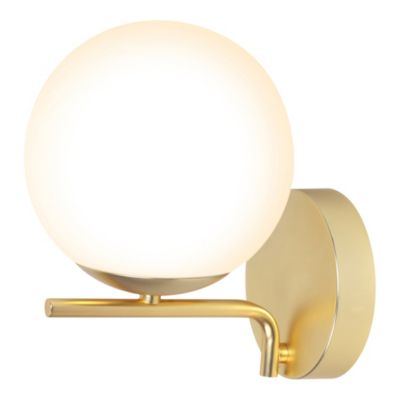 Applique murale de salle de bain Dorres E14 40W IP44 GoodHome or