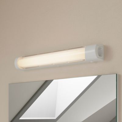 Applique murale de salle de bain LED intégrée 400lm 5W IP20 blanc neutre GoodHome blanc