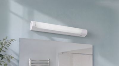 Applique murale de salle de bain LED intégrée 400lm 5W IP20 blanc neutre GoodHome blanc