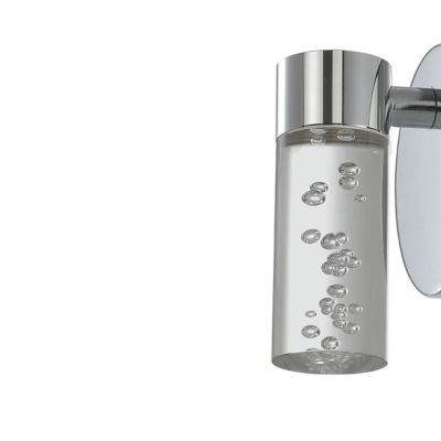 Applique murale de salle de bain Myvat LED intégrée 400lm 5.5W IP44 blanc neutre GoodHome argent