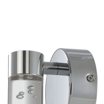 Applique murale de salle de bain Myvat LED intégrée 400lm 5.5W IP44 blanc neutre GoodHome argent