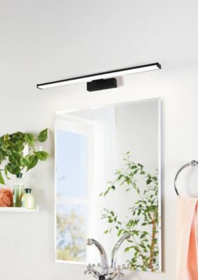Applique murale de salle de bain noir Pandella LED intégrée 1350lm IP44 11W blanc froid Eglo