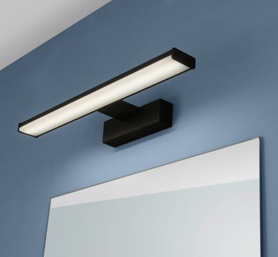 Applique murale de salle de bain Pandella LED intégrée 900lm IP44 11W blanc froid noir