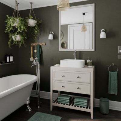 Applique murale de salle de bain Shafat G9 4.2W IP44 GoodHome blanc