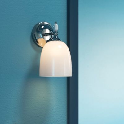 Applique murale de salle de bain Shafat G9 4.2W IP44 GoodHome blanc