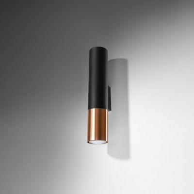 Applique murale en Acier - LUMINOUS 90454 - Noir/cuivre - IP20 - Max ...