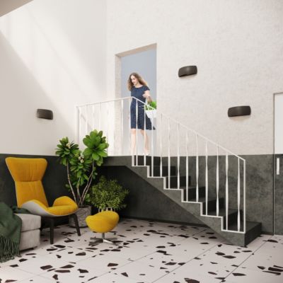 Applique murale en Céramique - PROTOSTAR - Noir - IP20 - Max 8W LED - G9 - Style Moderne