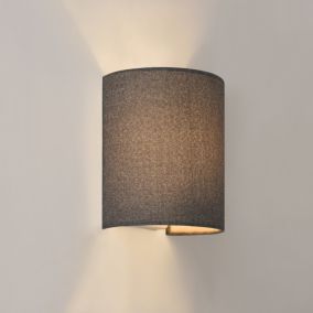 Applique Murale En Forme Demi-cercle E27 20 X 17,5 X 13 Cm Gris lux.pro