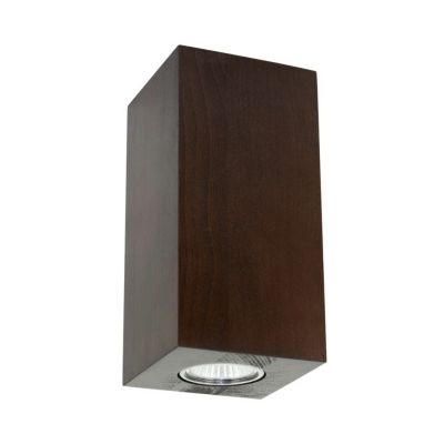 Applique Murale en Hêtre teinté Noyer Haut et Bas 2 Ampoules WOODDREAM WALL