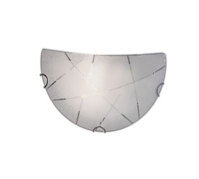 Applique murale en verre 1xE27 max.40W Blanc - Trio - Sandrina