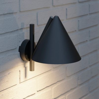 Applique murale Eriksson LED intégrée 600lm 8.5W IP44 GoodHome noir