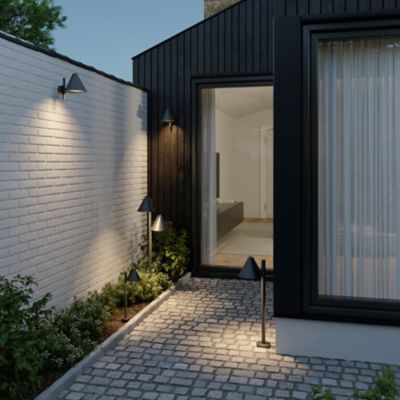 Applique murale Eriksson LED intégrée 600lm 8.5W IP44 GoodHome noir