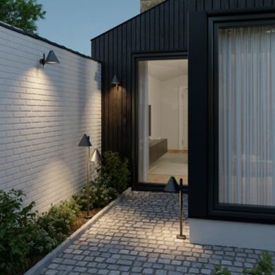 Applique murale Eriksson LED intégrée 600lm 8.5W IP44 GoodHome noir