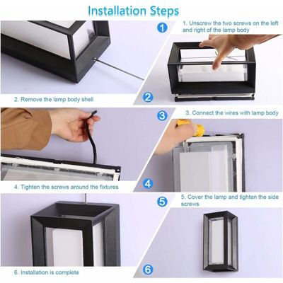 CHENBEN Lot De 2 Appliques Murales Extérieures LED 18W 6500K - IP65 Étanche, Lumière Blanche Puissante Pour Jardin, Terrasse, Porche, Garage