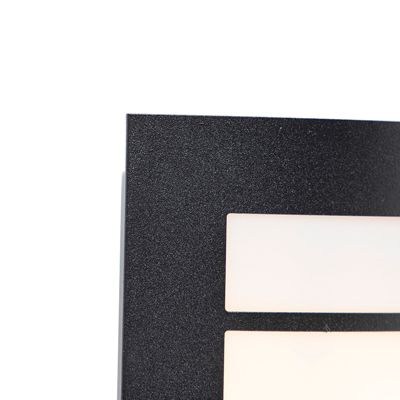 Applique murale extérieure moderne noire IP44 - Miro