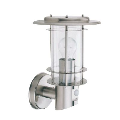 Applique murale exterieur, 1 lumiere, acier inoxydable, acier,