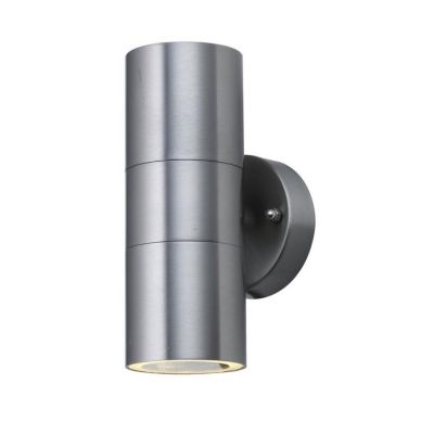 Applique murale exterieur, 2 lumieres, acier inoxydable, acier,