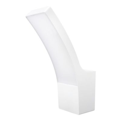 Applique murale extérieur LED intégrée Gambell 1600lm 10W IP44 blanc chaud l.8 x H.24 cm GoodHome blanc