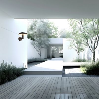 Applique murale extérieur solaire à détecteur de mouvement LED integrée Dreoli noir IP44 970lm Eglo