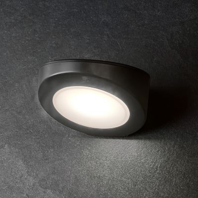 Applique murale extérieur solaire à détection Bardum 3W IP44 blanc froid l.16 x H.21 cm noir Brilliant