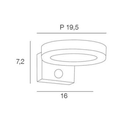 Applique murale extérieur solaire LED intégrée Halo Little Garden 500lm 4W IP44 blanc chaud L.17 x P.8 x H.20 cm