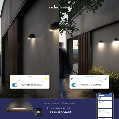 Applique murale Noir LUXEMBOURG - Nordlux 22671003 - Vita Habitat