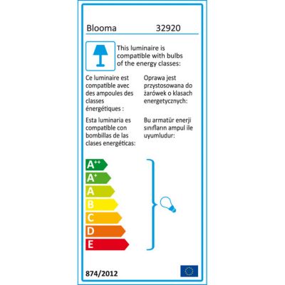 Applique murale extérieure E27 75W Finition rouille IP44 classe II Hampton  Bay