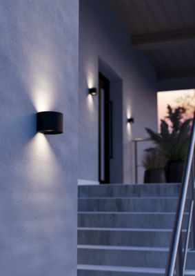 Applique murale extérieure LED 840 lm IP54 noir Calpino 3 Eglo