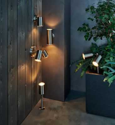 Applique murale extérieure LED Blooma Candiac chrome 380 lm IP44