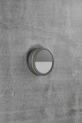 Applique murale extérieure Smart LED IP54 gris 9,5W 600lm Ø20cm, Nordlux Ava