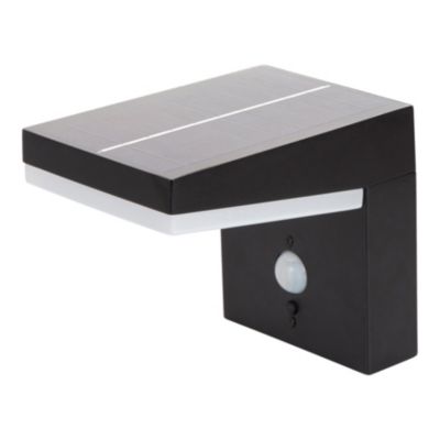 Applique murale extérieure solaire LED intégrée à détection Tomman 650 lm IP44 noir GoodHome